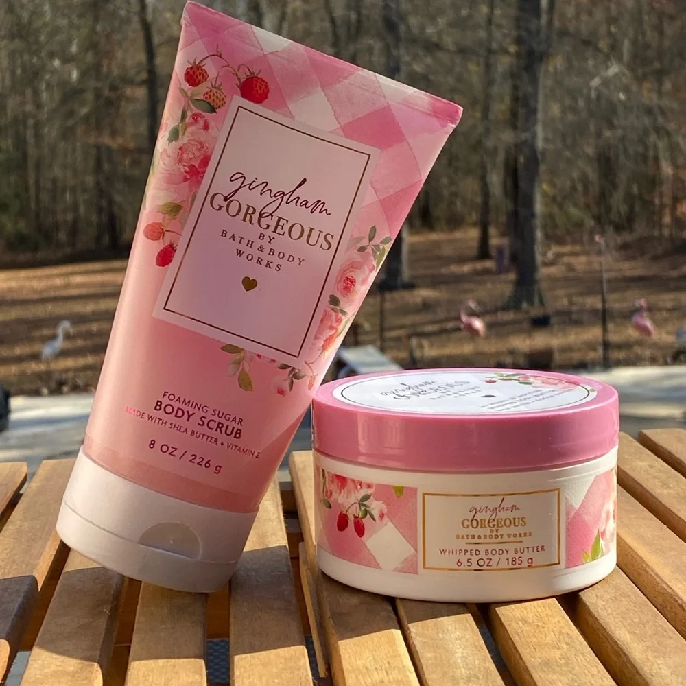 Bath & Body Works Gingham Gorgeous Body Scrub & Whipped Body Butter